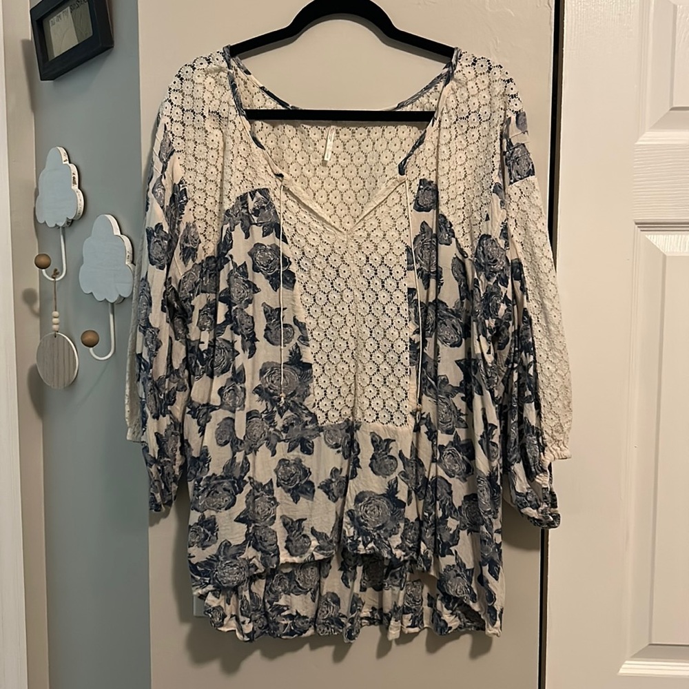 Free People Floral top
